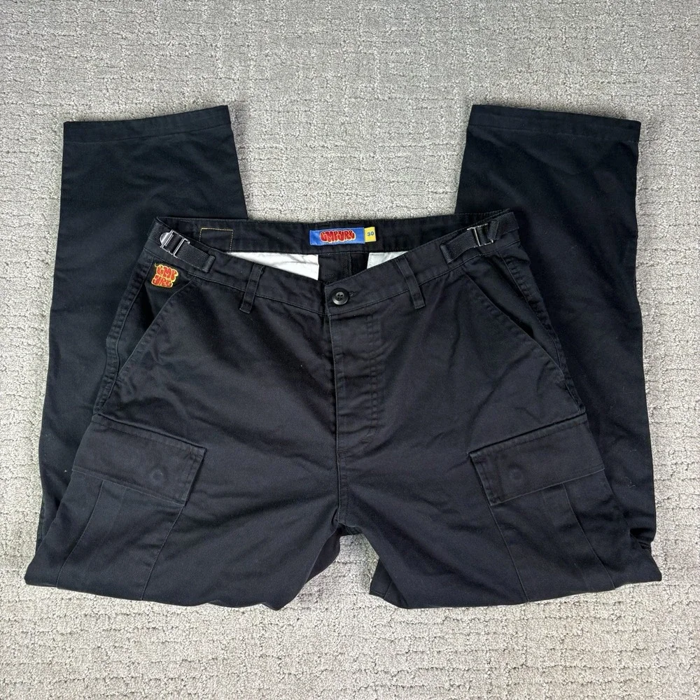 Empyre Cargo Pants 30 Baggy Carpenter Double Knee Belted Relaxed Mens Skate